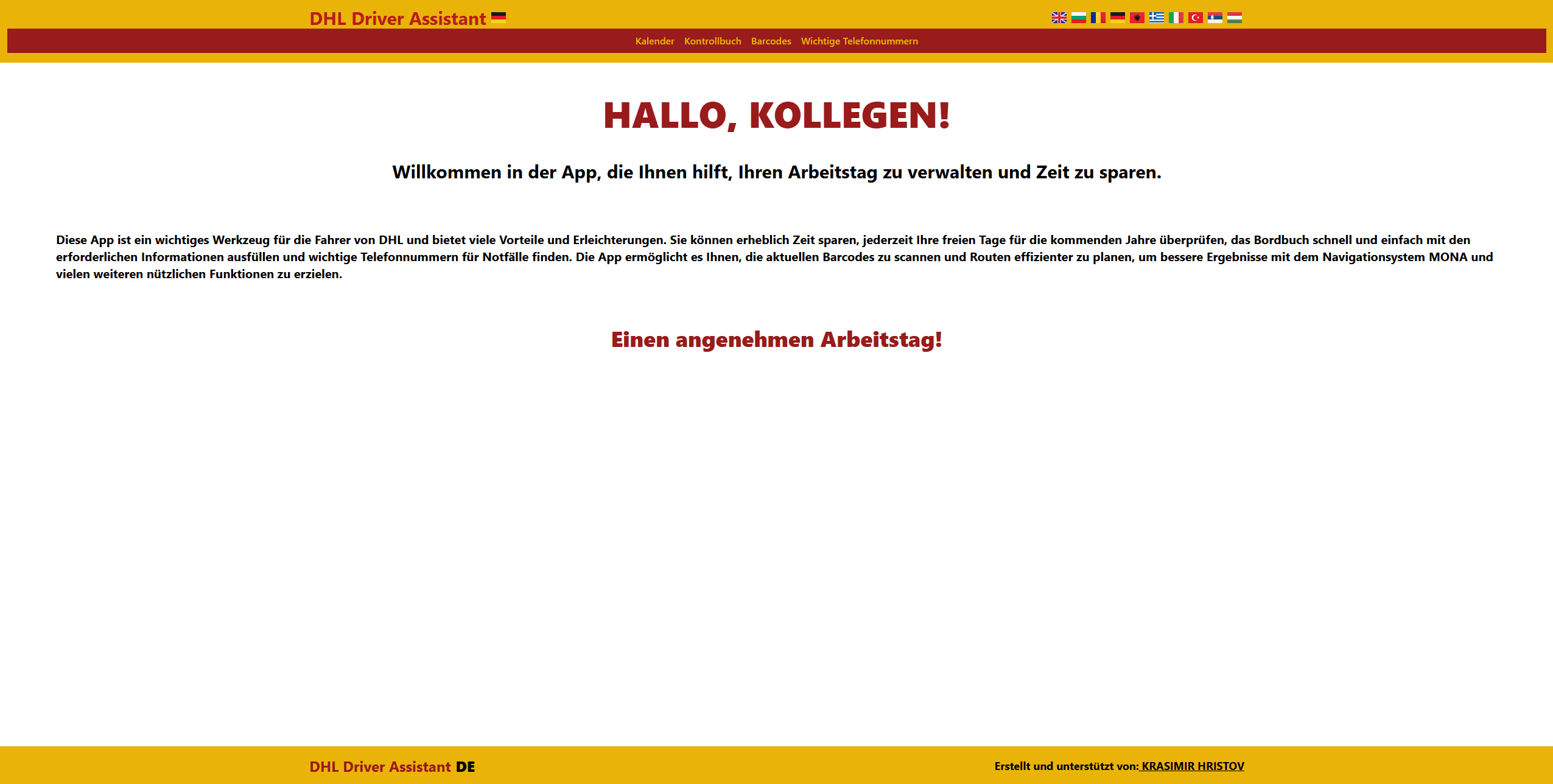 DHL Driver Assistant