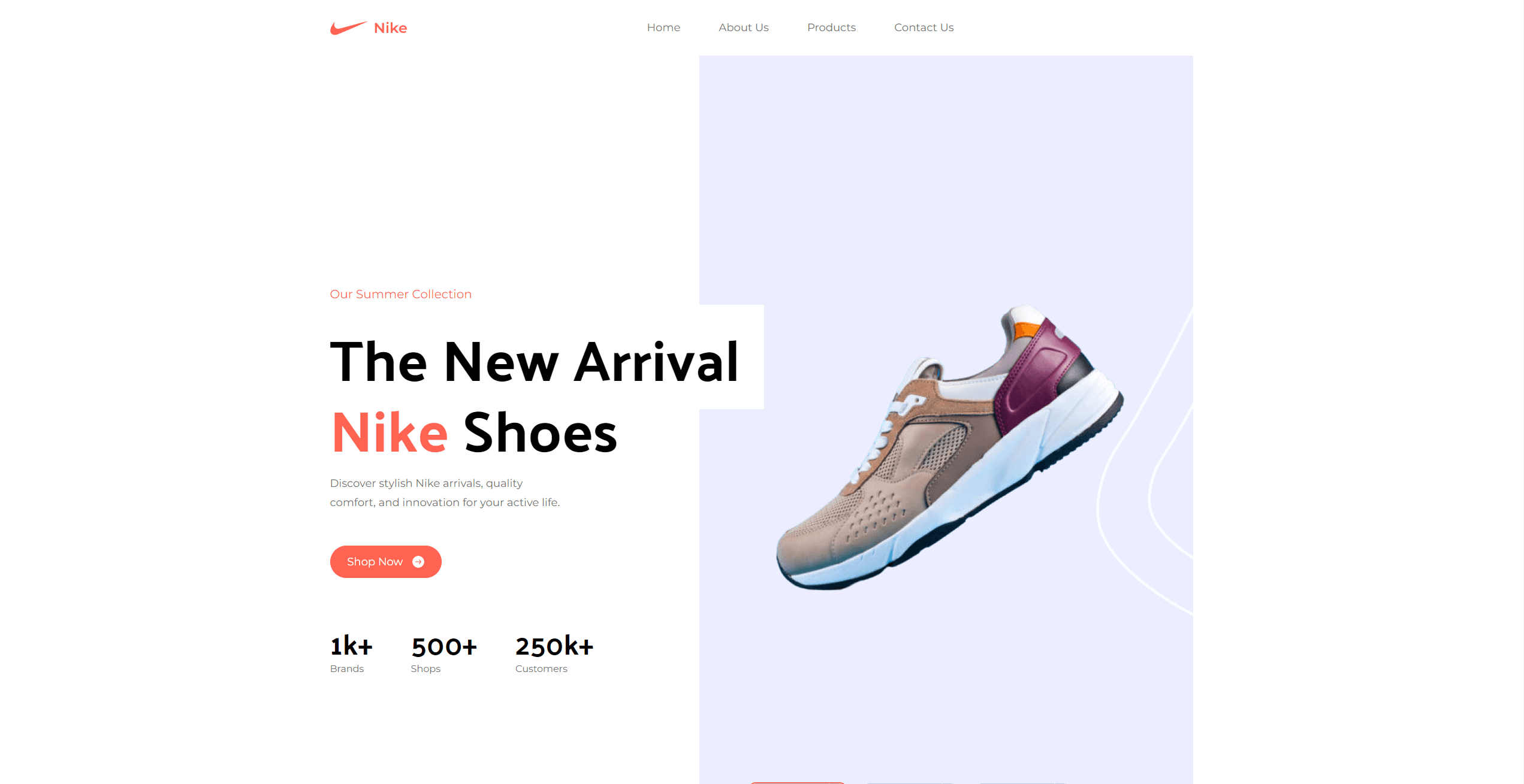 Nike Landing Page